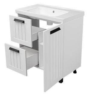 Напольная тумба под раковину Misty Спарта 80см белый