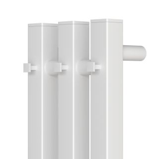 Полотенцесушитель электрический APEXTERMO Sirius SR10112WM 1100x120 с крючками белый матовый