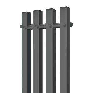 Полотенцесушитель электрический APEXTERMO Sirius SR10113GF 1100x180 с крючками графит металлик