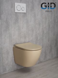 Унитаз подвесной Gid Sr2198 62210Y светло-коричневый матовый 49x36x35.5