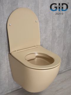 Унитаз подвесной Gid Sr2198 62210Y светло-коричневый матовый 49x36x35.5