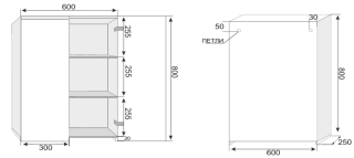 Шкаф Style Line Атлантика 60 СС-00002224