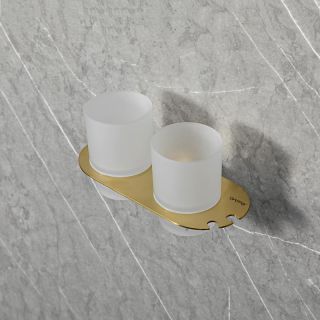 Стакан двойной Gappo G30908-3 золотой сатин