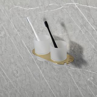 Стакан двойной Gappo G30908-3 золотой сатин