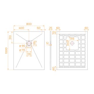 Душевой поддон RGW STONE TRAY-W 14152810-01-11 80x100 см белый