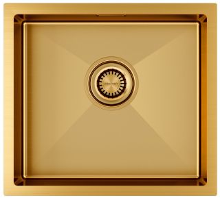 Мойка кухонная Paulmark Aller PM904444-BG брашированное золото