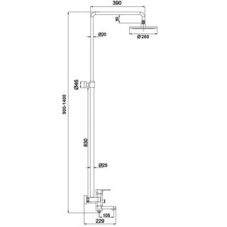 Душевая система Timo Beverly SX-1060/00 хром