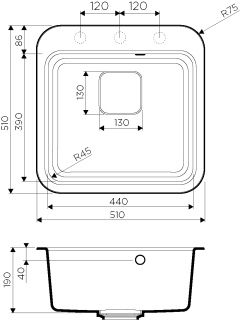 Мойка кухонная Omoikiri Tasogare-51-CA Artgranit/карамель