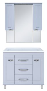 Напольная тумба под раковину Misty Терра 90см серый