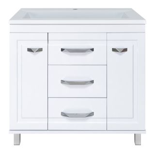 Напольная тумба под раковину Misty Терра 90см белый