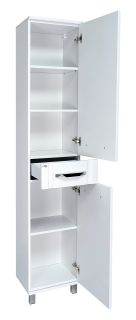 Напольный шкаф - пенал Misty Терра 40см правый белый