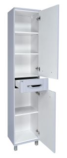 Напольный шкаф - пенал Misty Терра 40см правый серый