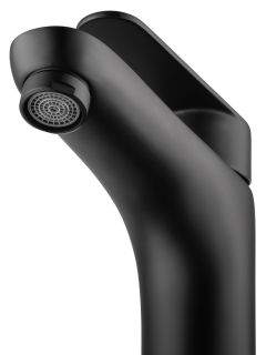 Смеситель для раковины Wonzon & Woghand Alfa WW-A40232-MB чёрный матовый
