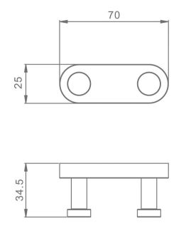 Крючок для ванной комнаты Raglo R300.052.09 графит