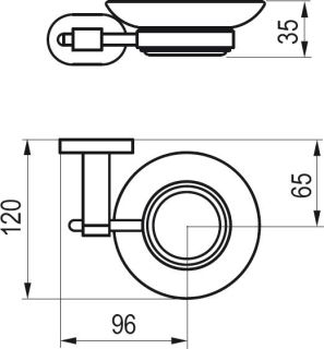 Ravak Держатель с мыльницей (стекло) CR 200.00