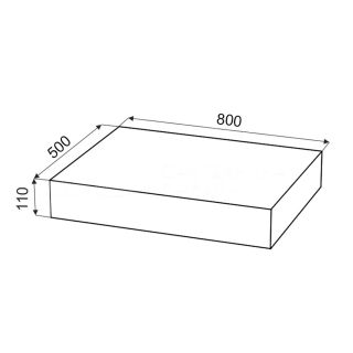 Столешница Velvex Unit 80, графит