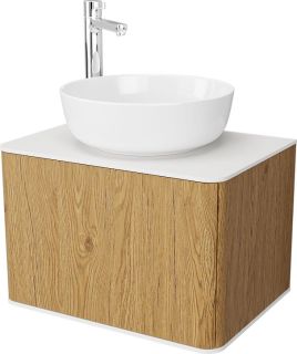 Тумба с раковиной STWORKI Ноттвиль 60 дуб верона