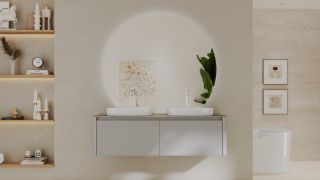 Тумба с раковиной Black&White Universe 9151400-2 Double 140 см бежевый