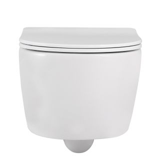 Подвесной унитаз ABBER Bequem AC1104 безободковый белый