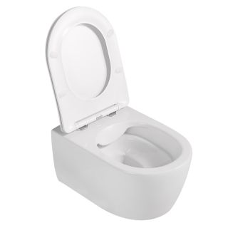 Подвесной унитаз ABBER Bequem AC1104 безободковый белый