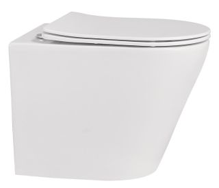 Приставной унитаз ABBER Bequem AC1113 безободковый белый