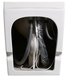 Приставной унитаз ABBER Bequem AC1114P с импульсным смывом белый