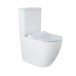 Унитаз-компакт Azario Grado AZ-2141 напольный безободковый с бачком и сидением микролифт