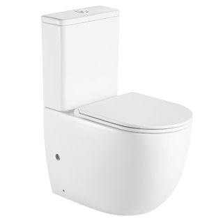 Унитаз-компакт Azario Mitta AZ-2128 безободковый в комплекте с сиденьем микролифт