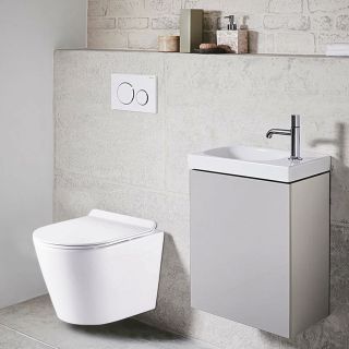 Унитаз подвесной AZARIO FONTI AZ-402W в комплекте с сиденьем микролифт