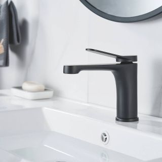 Смеситель для раковины Shevanik S6201H чёрный