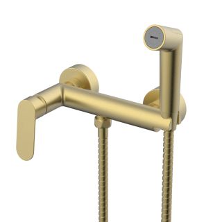 Гигиенический душ со смесителем Splenka S41.51.03 золотой сатин