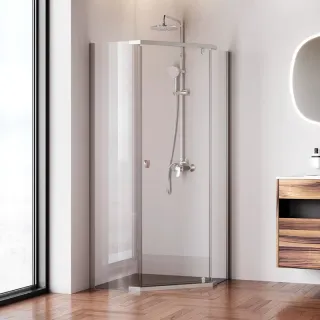 Душевой уголок AM.PM Sunny W87G-405-9090-MT 90х90 см профиль хром