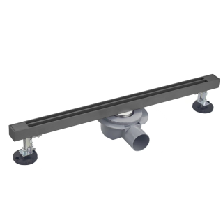 Душевой лоток Wonzon & Woghand WW-65406T-GM 60 см тёмный графит