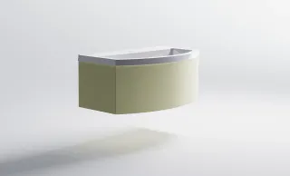 Тумба с раковиной Astra-Form Венеция 2.0 3100003ral1013+04010022 80 см бежевый матовый