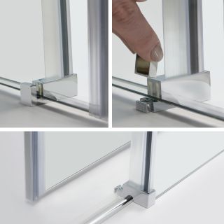 Душевая дверь Wasserkraft Vils 110см серебристый 56R13