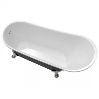 Ванна акриловая Delice Vintage DLR440105Bk 162х69 черная матовая