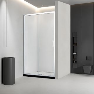 Душевая дверь Veconi Vianno VN-46, 1200x1950, хром, стекло прозрачное