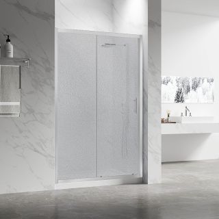 Душевая дверь Veconi Vianno VN-55, 1000x1950, хром, стекло pear