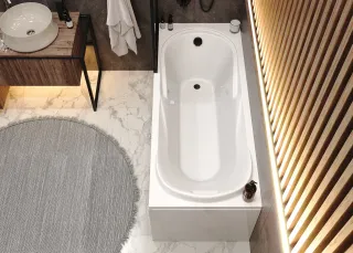 Акриловая ванна VagnerPlast Minerva VPBA177MIA2X-04 170x70см белый