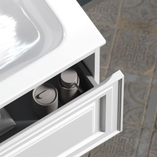 Подвесная тумба под раковину Sancos Very VR100RW правая 100см Bianco