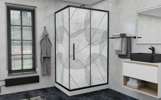 Душевой уголок AvaCan FB 160-180+ SB 90 MT чёрный