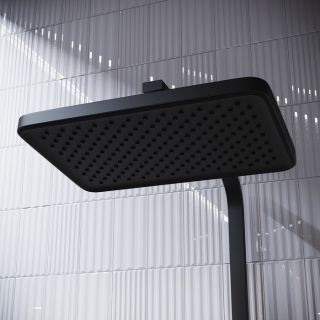 Душевая система с тропическим душем IDDIS Slide Push Control SLIBLBTi06 чёрный матовый