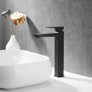 Смеситель для раковины Rose R2811H чёрный матовый