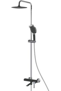 Душевая стойка Shevanik S6036H чёрный/хром