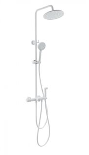 Душевая стойка Wonzon & Woghand WW-B3097-A-MW с термостатом белый матовый