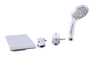 Смеситель на борт ванны Rav Slezak Dunaj DT273.5P хром