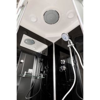 Душевая кабина Deto B90S BLACK 90х90х220 см