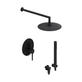 Встраиваемая душевая система Damixa Scandinavian Pure 936520300 со смесителем черный