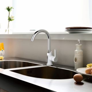 Смеситель для кухни Haiba HB70805-8 белый/хром