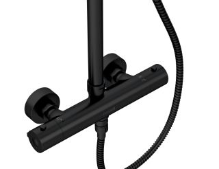 Душевая система Cersanit BRASKO BLACK 63112 с термостатом